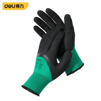 1Pair Gardening Digging Planting Garden Gloves Coated Polyester Labor Protection Wear-resistant