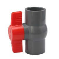 High efficiency Original PVC ball valve 20 25 32 40 50 63 75 90 socket threaded plastic valve water pipe switch gray