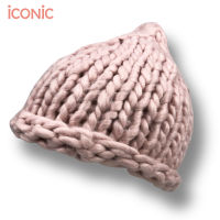 iCONiC CROCHET BUCKET HAT #0298 หมวกไหมพรม เส้นโต สีชมพู ขนสัตว์ เนื้อนุ่ม นุ่มนิ่ม หมวก หมวกผญ หมวกกันหนาว หมวกแฟชั่น หมวกขนสัตว์ หมวกถัก