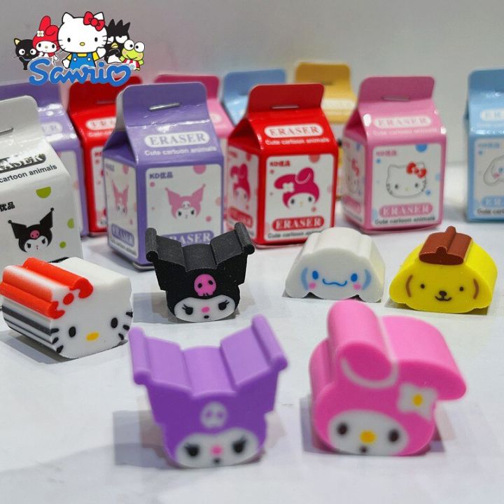 sanrio-ruer-ยางลบอะนิเมะ-hello-kitty-melody-kuromi-cinnamoroll-ยางลบสำหรับเด็กเครื่องเขียนนักเรียนอุปกรณ์การเรียนขายส่ง