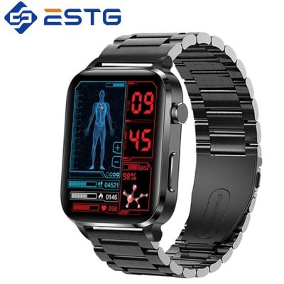 ZZOOI Thermometer Smart Watch Blood Glucose Men Sangao Laser Treat Health Heart Rate Blood Pressure Sport Smartwatch Sleep Monitoring