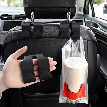 2pcs Multifunctional Car Seat Back Hooks, 2 In 1 Car Hook With Cup Holder,  Car Interior Accessories
