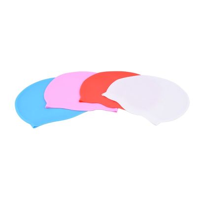 【CW】 Swim Caps Ear Protection Adult Child Silicone Pool Hats Sute Cap for Diving Accessories