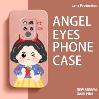 เคสกรอบโทรศัพท์เทอร์โม TPU ลาย Angel Eyes สำหรับ Huawei Mate 20 20 Pro Nova 6 7 SE 7i 9 P30 Pro P40 Lite 4G 5G Honor 50 Girl เคสป้องกันเลนส์กล้องซิลิโคนนิ่มกันกระแทกกรอบหลังสี่เหลี่ยม