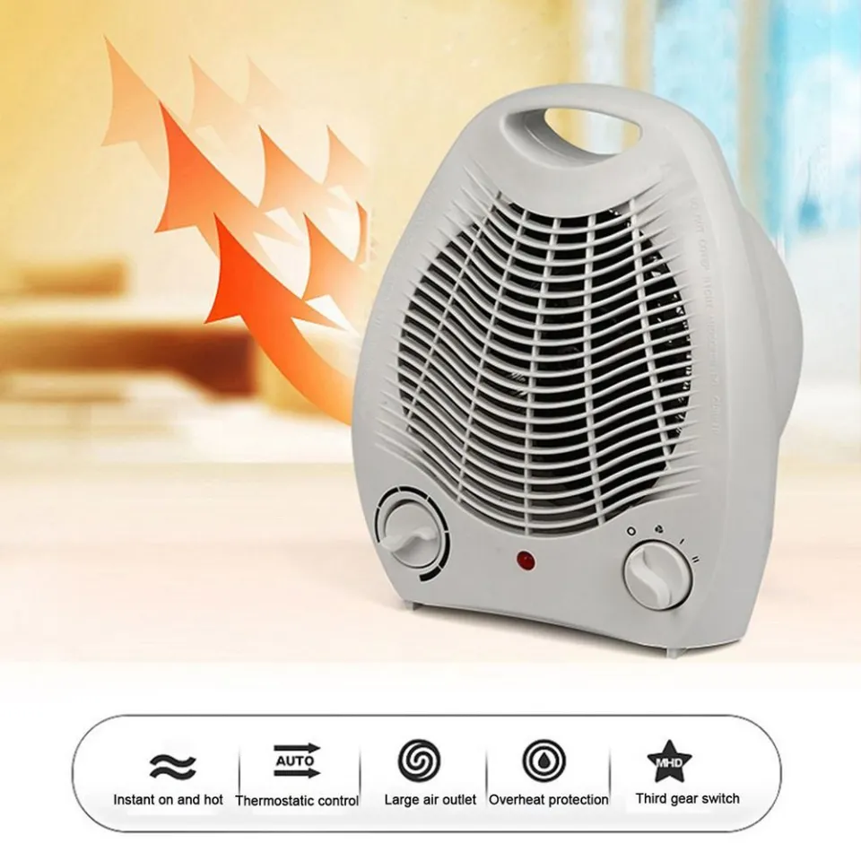 RUCHO Overheat Protection Fast Heating Electric Fan Heater Adjustable  Thermostat Hot Air Fans Room Radiator Electric Heater Air Warmer Air Blower  Warm Heater | Lazada PH