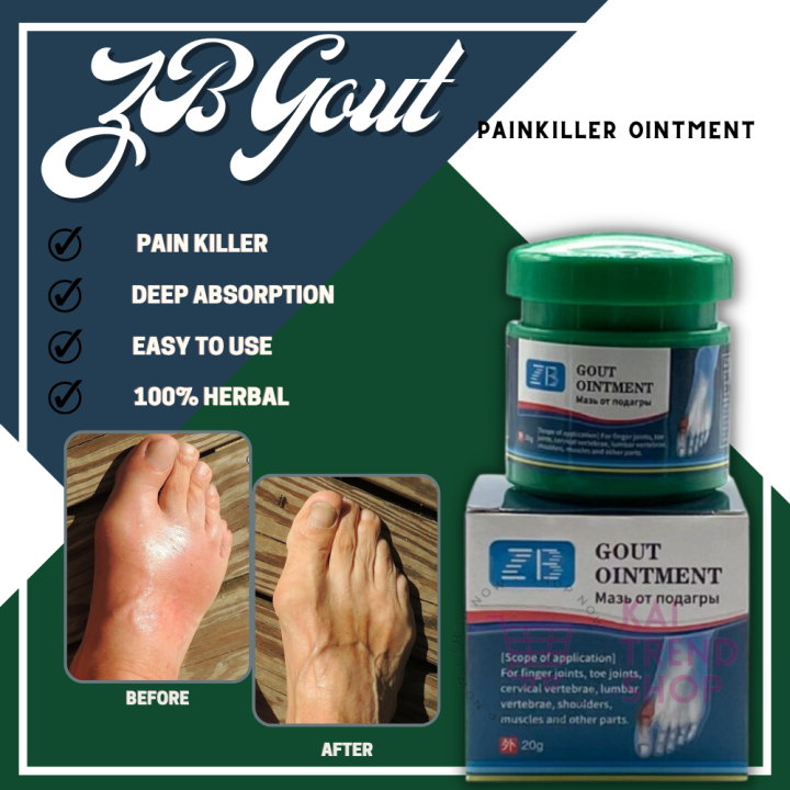 ZB Gout Ointment Cream Made of Herbal Extract Safe and Effective for