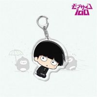 Anime Mob Psycho 100 keychain Acrylic Cute Bag Pendant key Chain Ring Keyring Accessories Jewelry For Fans Women Christmas GiftsTH