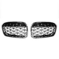 Car Front Bumper Grilles Kidney Racing Grill Double Slat Replacement Grille for-BMW 1 Series F20 F21 2015-2017