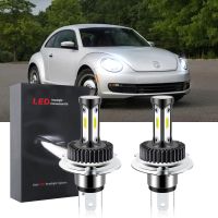 หลอดไฟหน้ารถยนต์ LED T12 6000K สีขาว แบบเปลี่ยน สําหรับ Volkswagen Beetle A5 2012-2016 (1 คู่) เสียบและเล่น