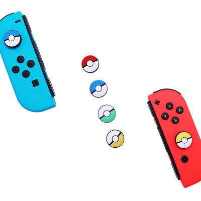 เคสสำหรับ Nintendo Switch ฝาโยกเคสซิลิโคนมือจับฝาครอบป้องกัน Joy-Con 3D กระดุมแบบนูนกันลื่น