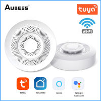 Tuya WIFI สมาร์ทกล่องอากาศคุณภาพอากาศตรวจสอบฟอร์มาลดีไฮด์ CO2 VOC ตรวจจับก๊าซเซ็นเซอร์ปลุกอุณหภูมิเซ็นเซอร์ความชื้น2022