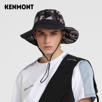 2022Kenmont ผู้ชายหมวกดวงอาทิตย์กลางแจ้งปีกขนาดใหญ่ป้องกันรังสียูวีกีฬาหมวก