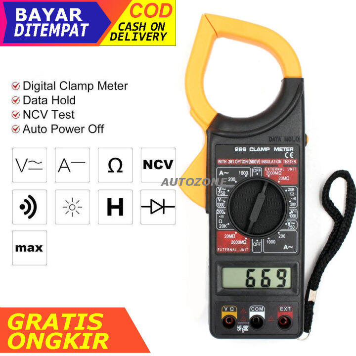 Multitester Digital Lengkap Avometer Digital Clamp Multimeter Tang ...