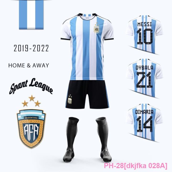 2022 Argentina - Messi home and away kits (crest 2 stars) - ADMC LLC