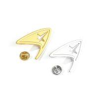 Command Division Badge Star Costume Trek Accessory Science Engineering Medical Starfleet Pins Metal Brooch Halloween Party Props Fashion Brooches Pins