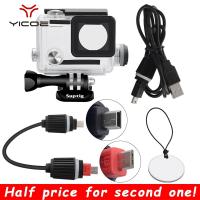 สำหรับ Gopro ฮีโร่4/3 +/3การกระทำอุปกรณ์เสริมสำหรับกล้องชาร์จกรณีกันน้ำกรอบใต้น้ำชาร์จที่อยู่อาศัยกล่อง