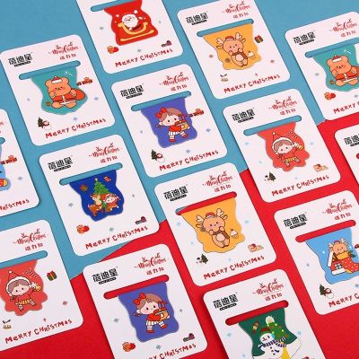 10Pcs Chritmas Magnetic Bookmarks Non-slip Book Page Clip Book Page Mark Christmas Party Favors for Kid Student Rewards