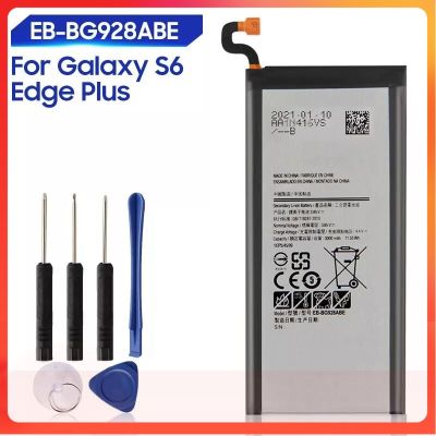 แบตเตอรี่แท้ Samsung S6 Edge Plus SM-G9280 G928P G928F G928V G9280 G9287 Plus S6edge EB-BG928ABE 3000MAh..