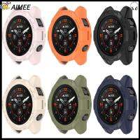 AIMEE 47mm ครับ เคสป้องกันรอย กรอบของกรอบ ทีพียู ตัวป้องกันหน้าจอ ของใหม่ บัมเปอร์ ปลอกหุ้มขอบ สำหรับ Garmin epix Pro 47mm/Fenix 7 Pro/Fenix 7 สมาร์ทวอทช์