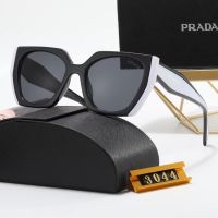 คลาสสิกวินเทจสแควร์แว่นตากันแดดหรูหราใหม่ Prada แบรนด์การออกแบบของผู้หญิงวินเทจแฟชั่นผู้ชาย UV400 แว่นตา