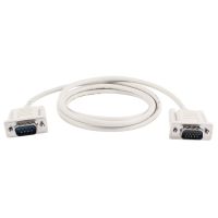 1.4M RS232 DB9 9 Pin Male to VGA Video 15 Pin Male Adapter Cable Light Gray