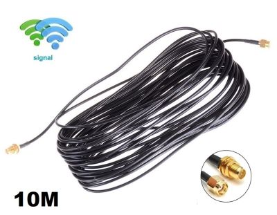 10M Wifi Antenna Extension Cable Lead RP-SMA For Wi-Fi Routers and SMA Port Antennas