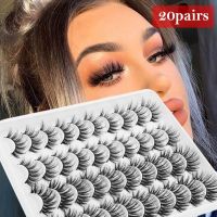 5/10/20 Pairs 10 25mm Fake Eyelashes 3D Mink Eyelashes Thick Lashes Natural Dramatic Volume Eyelashes Extension False Eyelashes