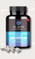 Dr. Emil Nutrition Multi Collagen Plus Pills to Support Hair, Skin, Nails, Joints, &amp; Gut Health