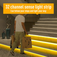 32 Channel LED Motion Sensor Light Strip Stair Dimming Light Indoor Motion Night light 12V24V Flexible LED Strip for T