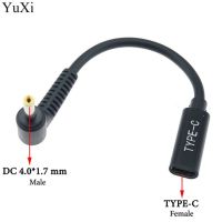 Usb 3.1 Type C Usb ตัวเมียเป็น Dc 4.0*1.35มม. 7955 5.5*2.5 5521ช่องชาร์จไฟตัวผู้อะแดปเตอร์เชื่อมต่ออะแดปเตอร์สำหรับ Lenovo Pd