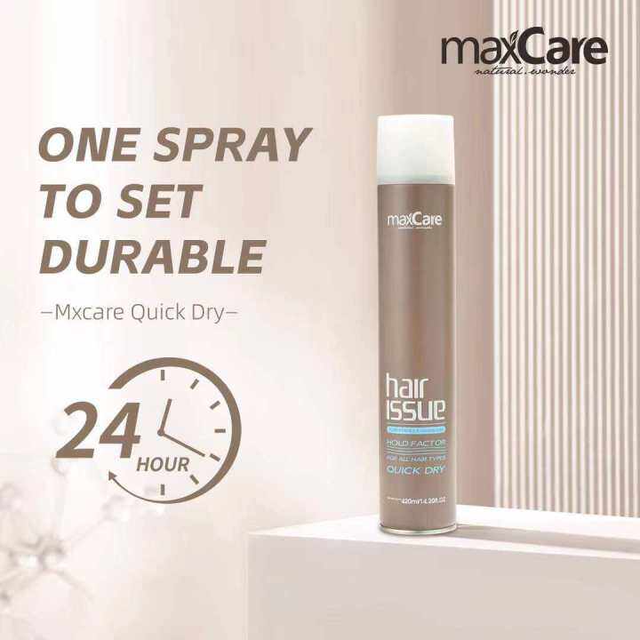 Maxcare Quick Dry Hair Spray 420ml Lazada