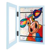 Wood Kids Art Work Display Frames Front Opening Changeable A4 Picture Frames Artwork Display Storage Frames For Drawing Crafting