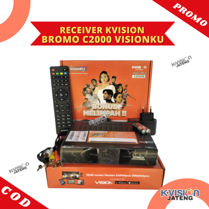Receiver Kvision Bromo C2000 VISIONKU Khusus Parabola Mini KU Band