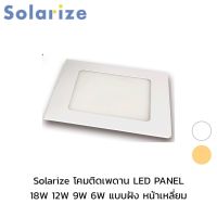 Solarize โคมติดเพดาน LED PANEL แบบฝัง ชุดโคมดาวไลท์ โคมติดฝ้า แบบเหลี่ยม