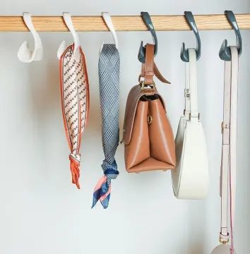 BEAVO Set of 6 Mixed Pattern Foldable Womens Bag Purse Hook Handbag Hanger  Holder : Amazon.in: Home & Kitchen