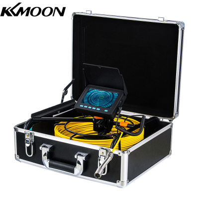 KKmoon ท่อตรวจสอบกล้องวิดีโอท่อระบายน้ำท่อระบายน้ำอุตสาหกรรม Endoscope Borescope 4.3นิ้วหน้าจอ LCD กันน้ำ17มม. กล้องงู6ไฟ LED