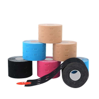 1 Pcs 500 ซม. X 5 ซม. Kinesiology กล้ามเนื้อกีฬา Care Elastic Physio Roll Punch Therapeutic เทปกาวเข่า Protector-rangse22