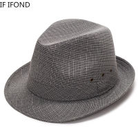 60เซนติเมตรขนาดใหญ่ Fedora หมวกสำหรับผู้ชายสุภาพบุรุษ Fedoras แจ๊สคริสตจักรหมวกฤดูใบไม้ผลิฤดูร้อนปานามาระบายอากาศคริสตจักรหมวก