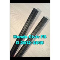 ยางปัดน้ำฝนตรงรุ่น Honda Civic FB ปี 2012-2016 ขนาดยาว 575mm และ 650mm สันยาง 10mm (จำนวน 1 คู่)