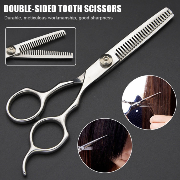 mus-6-inch-double-edged-hair-salon-stylist-barbers-thinning-shears-scissors-new