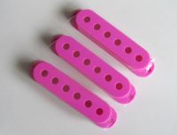 KAISH Set of 3 Purple Single Coil Guitar Pickup Cover 52mm Pole fits ST