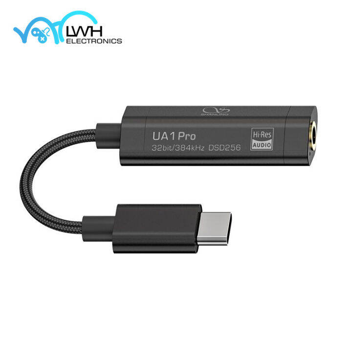 shanling-ua1-pro-dac-amp-usb-c-3-5มม-es9219c-32bit-384khz-dsd256-80mw-32โอห์มเครื่องขยายเสียง