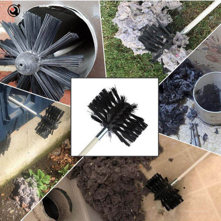 Ergonomic Chimney Cleaning Sweep Kit Drill Attachment Air Duct Cleaning