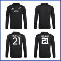 All Blacks เสื้อแขนยาวนิวซีแลนด์ทั้งหมด Blacks เสื้อรักบี้บ้านและออกไปเสื้อรักบี้ขนาด S--3XL