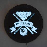 Billiard Accessories 8 Ball Colorful LED Neon Sign Billiard Room Poolroom Personalised Logo Snooker Business Lighting Wall Art