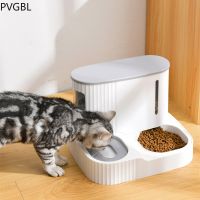 3L Pet Cat Food Bowl Dog Automatic Feeder With Dry Food Storage Cat Drinking Water Bowl High Quality Safety Material Supplies