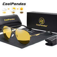 2022 New Trend Inligent Aviation Photochromic Sunglasses Polarized Men Day Night Vision Driving Sun Glasses Male gafas de sol