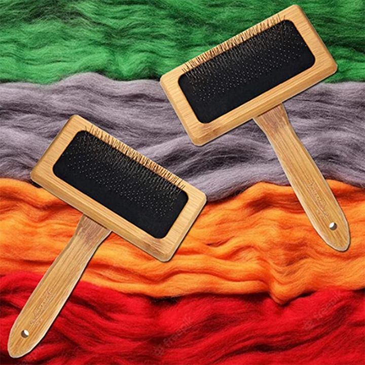 wooden-carding-brushes-carding-brushes-needle-felting-cleaner-comb-with-handle-professional-needle-felting-hand-carders-for-spinning