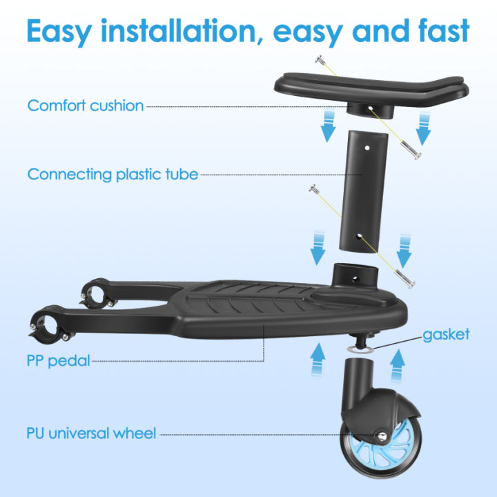 universal-board-ที่นั่งแท่นยืน-ติดตั้งง่าย-ถุงมือสำหรับผู้เข็นรถเข็นเด็ก