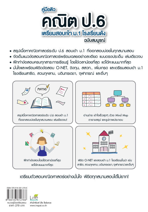 inspal-หนังสือ-คู่มือติวคณิต-ป-6-เตรียมสอบเข้า-ม-1-โรงเรียนดัง-ฉบับสมบูรณ์